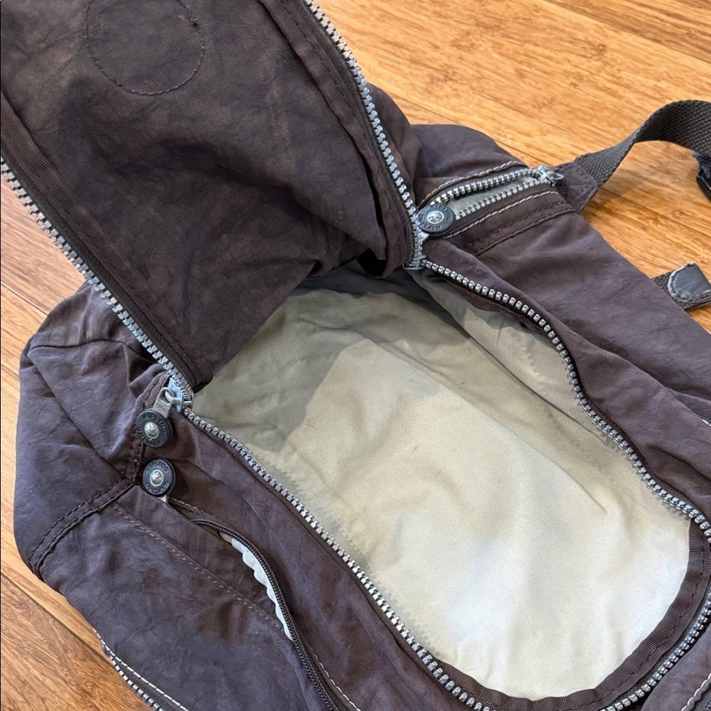 Kipling Brown Backpack with Monkey - Picture 12 of 13